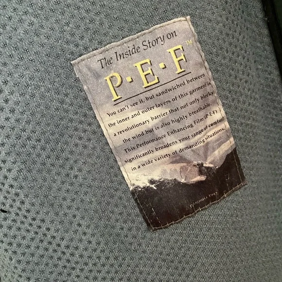 Patagonia Mens Large 90s PEF Deep Pile Fleece Zip Jacket M Gray USA Made Retro X - Picture 7 of 7